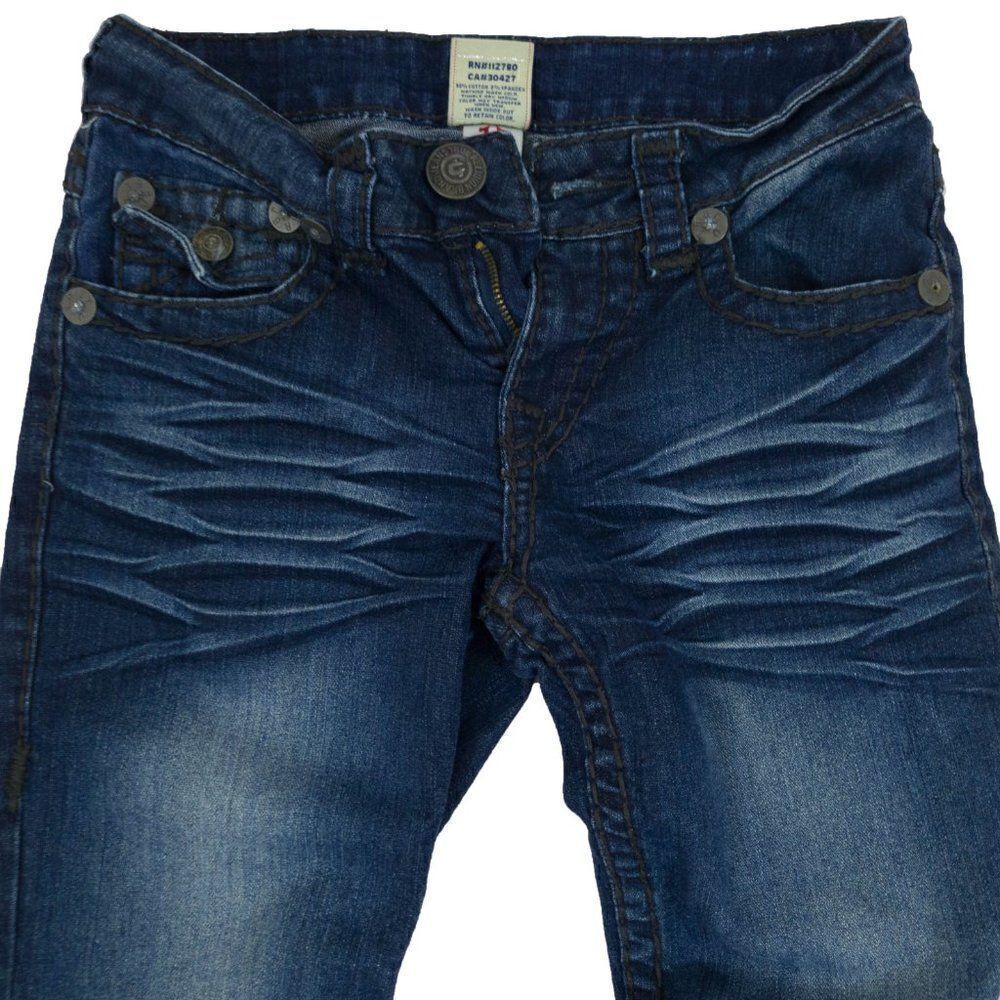 True Religion Women's Skinny Jeans in Dark Blue Wash